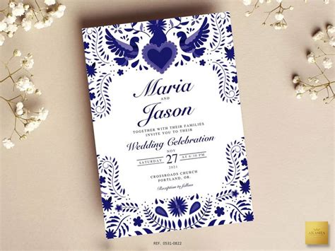 Mexican Theme Wedding Invitation Templates Mexican Wedding