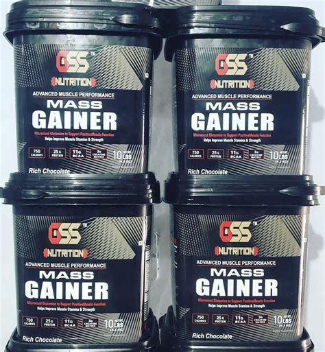 Gss Nutrition Mass Gainer Bucket Lbs Kg At Jar Mass