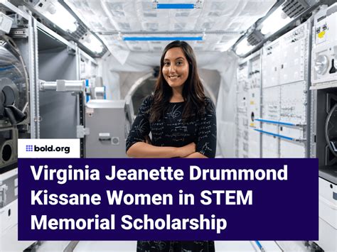 Virginia Jeanette Drummond Kissane Women In Stem Memorial Scholarship