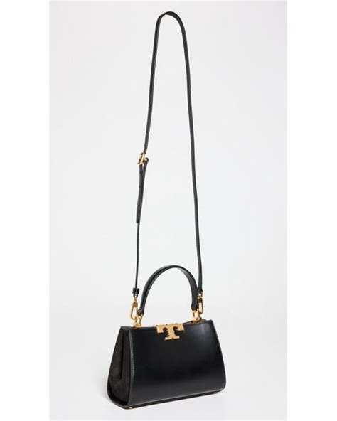 Tory Burch Mini Eleanor Satchel In Black Lyst