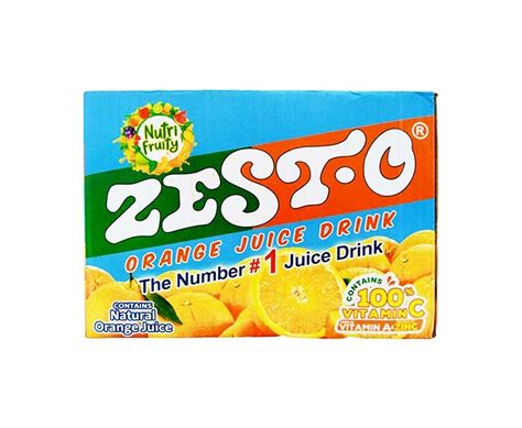 Zest O Orange Juice Drink Packs X Ml