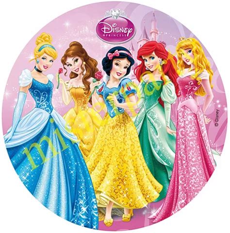 CIALDA OSTIA Per Torte Principesse Disney Tonda Formato Grande A3 Cm