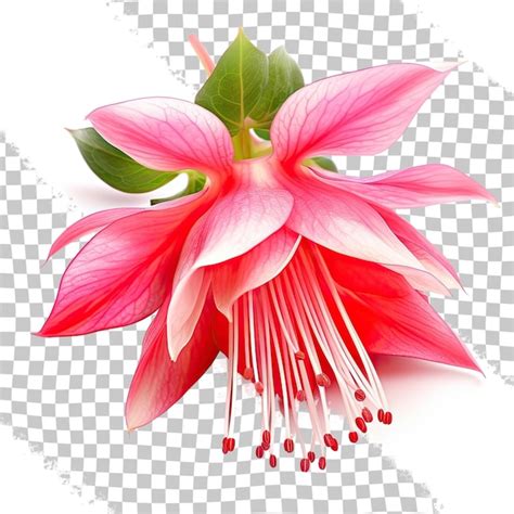 Premium PSD Fuchsia Flower Isolated On Transparent Background De Brommel