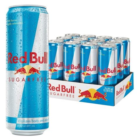 (12 Cans) Red Bull Sugar Free Energy Drink, 16 Fl Oz - Walmart.com - Walmart.com