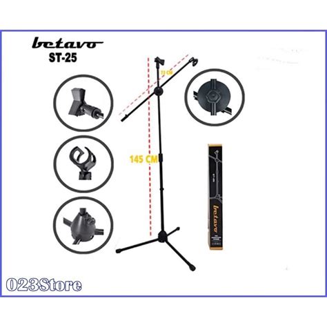 Jual Stand Mic Betavo ST 25 Standing Mic Microphone Original