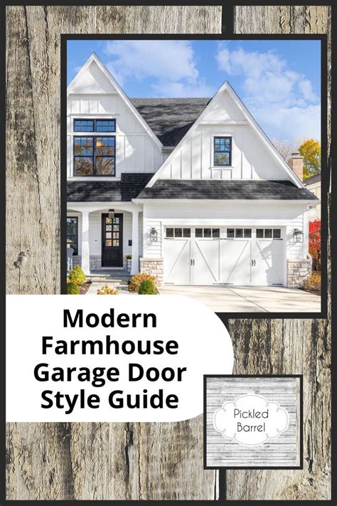 Modern Farmhouse Garage Door Styles Unique Ideas For Your Garage Door