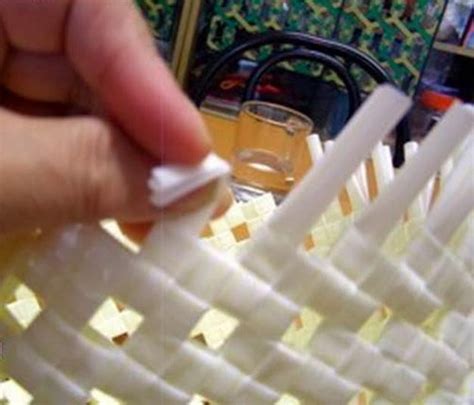 DIY Woven Amazing Storage Baskets Out Of Drinking Straws Storage