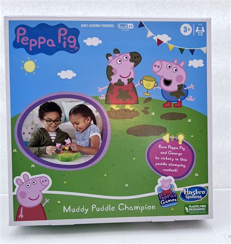 Hasbro Peppa Pig Muddy Puddle Champion Game New In Box Ages 3 Ebay