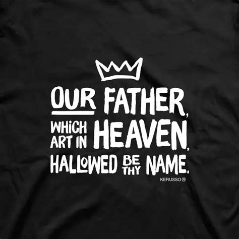 T Shirt Lords Prayer Black Goodruby Christian Bookstore