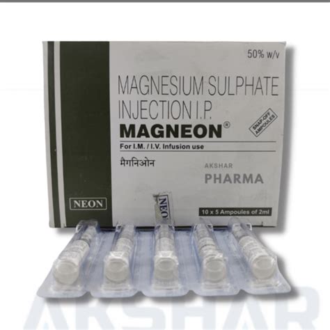 Magnesium Sulfate Magnesium Sulfate Ampoule Silk Pharmacy