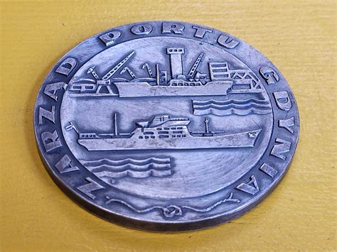 Stary Medal Stocznia Gda Ska Zarz D Portu Gdynia Prl Gda Sk