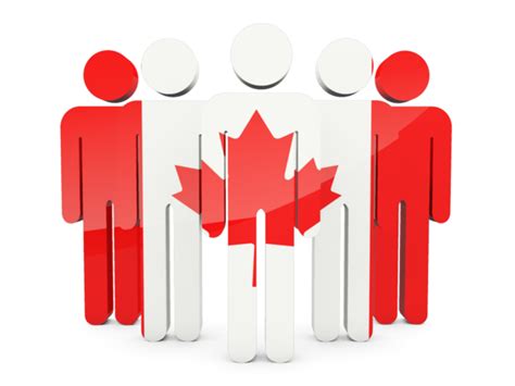 People icon. Illustration of flag of Canada