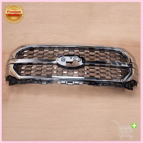 Oem Front Upper Bumper Grille Chrome Black For Ford F F