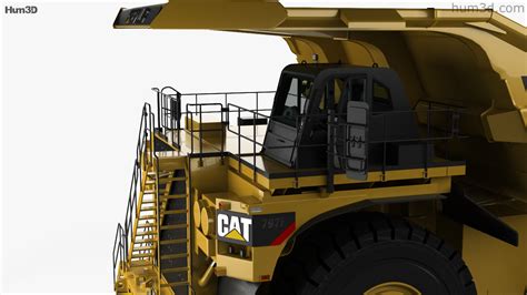 360 View Of Caterpillar 797f Dump Truck With Hq Interior 2009 3d Model