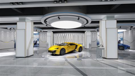 3d Car Showroom Turbosquid 1524473