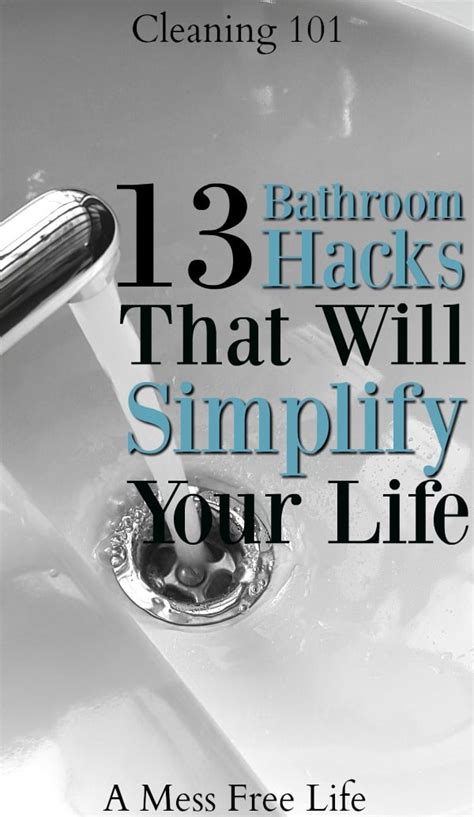 13 Bathroom Hacks That Will Simplify Your LIfe Easy Bathroom Hacks