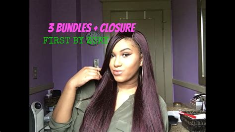 3 Bundlessilk Base Closure 20 First By Zury Hair Review Youtube