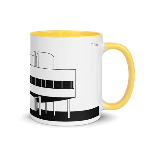 Villa Savoye Different Coloured Mugs