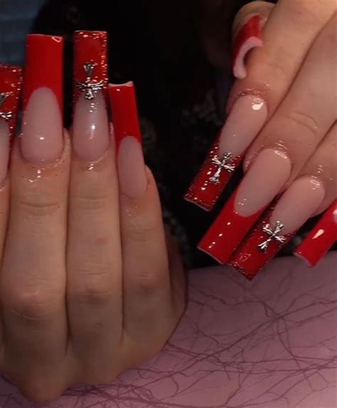 Pin By Olivia Nwigwe On Nails Clawss Red Acrylic Nails Acrylic