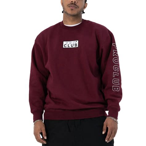 Pro Club Men's Heavyweight Embroidered Box Logo Crew Neck Fleece ...