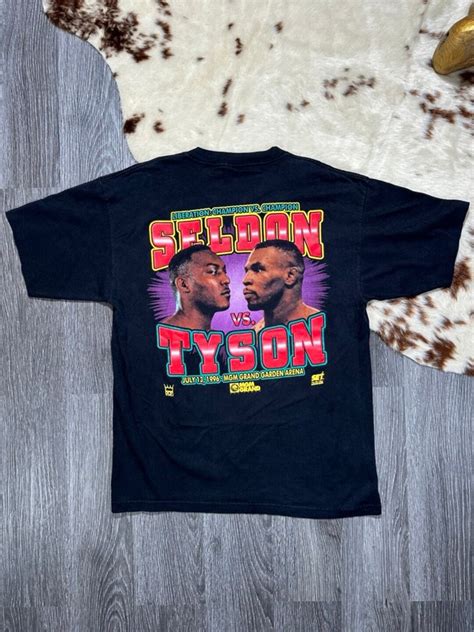 Mike Tyson Vs Seldon 1996 Vintage Boxing Tee Mgm Grand Liberation