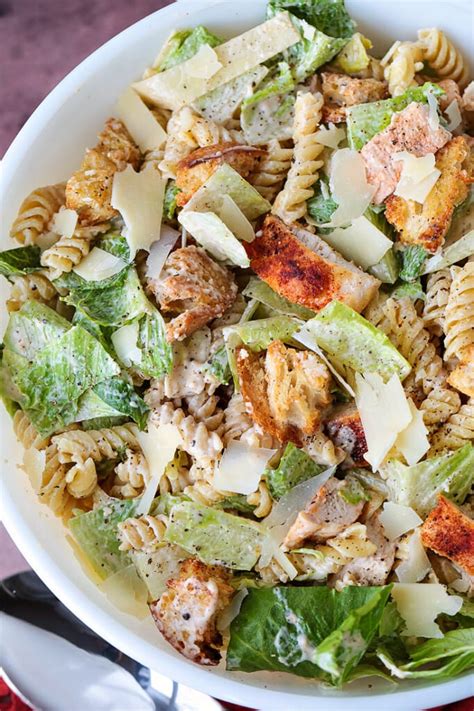 Chicken Caesar Pasta Salad Mantitlement