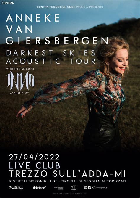 Anneke Van Giersbergen E Inno Dettagli E Orari Della Data Al Live Club