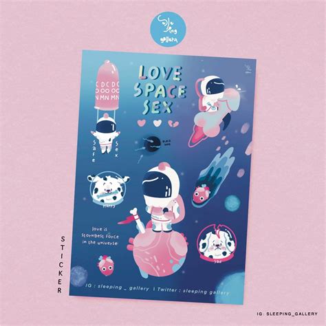 Love Space Sex สติกเกอร์มีเซ็กส์อย่างปลอดภัย Line Shopping