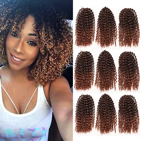 Amazon 8 Inch Short Passion Twist Hair Marlybob Crochet Hair 9