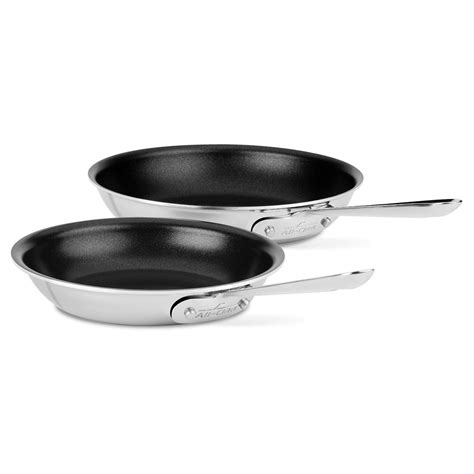 All-Clad Nonstick Fry Pan Set - d3 Stainless Steel Skillets – Cutlery and More