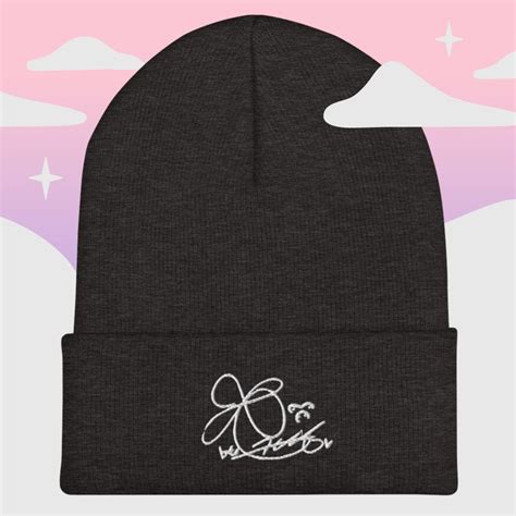 Bts V Kim Tae Hyung Signature Merch Beanie Low Key Aesthetics Etsy