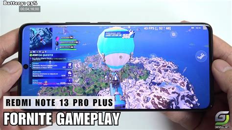 Redmi Note 13 Pro Plus Fortnite Gameplay Dimensity 7200 Ultra GSM