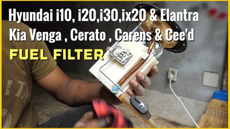 Hyundai I30 1 4 Fuel Filter Replacement I10 I20 I30 Ix20 Elantra Kia Carens Fuelfilter