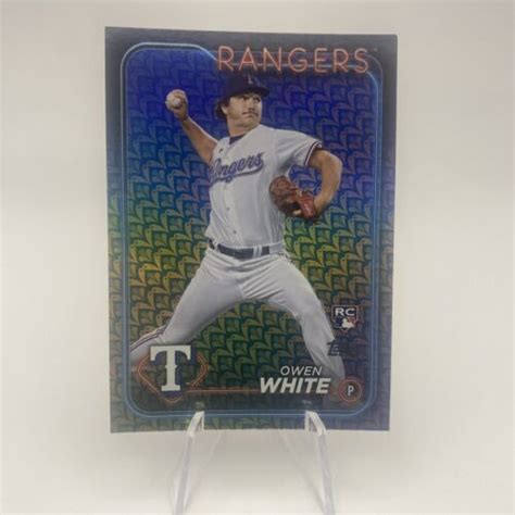 Topps Series Parallel Spring Owen White Rc Rookie Card Texas