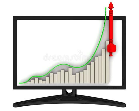 Bar Chart Rapid Growth Stock Vector Illustration Of Financial 90347234