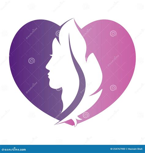 Spa And Salon Logo Template Stock Vector Illustration Of Feather