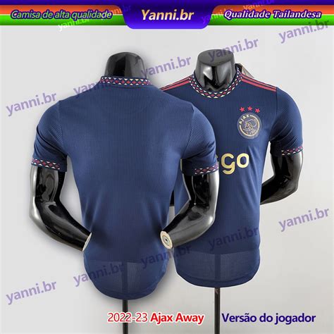 Camisa de Futebol Masculina Blusa De Moletom 22 23 Away Versão do