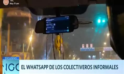 El Whatsapp de los colectiveros informales América Noticias