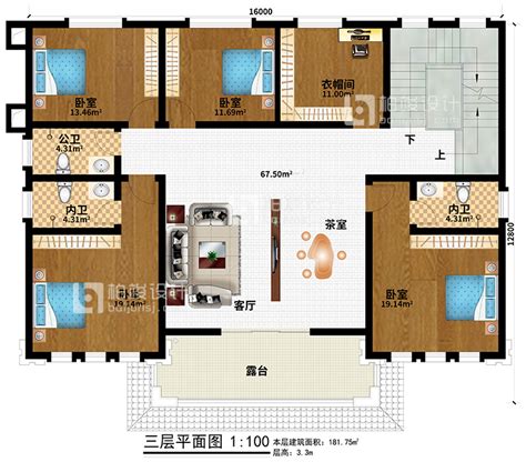 三层新农村180平方米房屋设计图纸，全套施工图及效果图农村房屋设计图纸农村自建房设计图纸乡村别墅设计图纸及效果图大全 柏竣设计