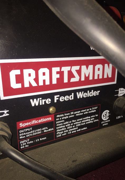 Craftsman Fan Cooled Wire Feed Welder For Sale In Redlands Ca