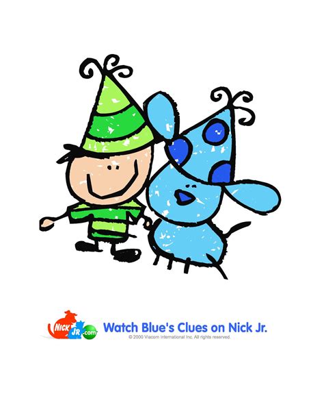 Steve and Blue's Birthday Hats by Jack1set2 on DeviantArt