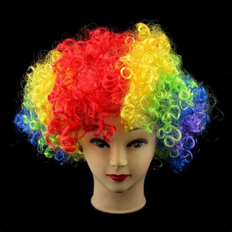 New Masquerade Party Clown Hair Fan Wig Explosion Head Funny Wig Clown