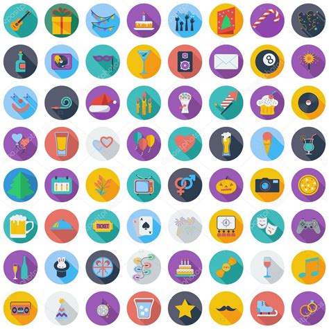 Party Icons Stock Vector Image By Leshkasmok