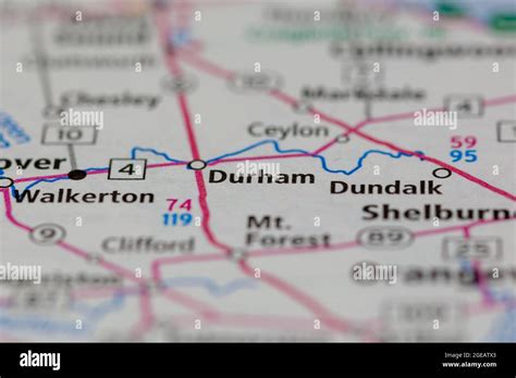 Map of durham ontario hi-res stock photography and images - Alamy