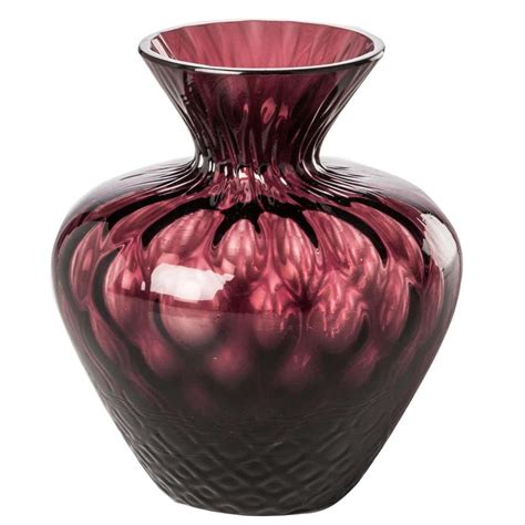 Glass Vase In Violet Coloration For Sale At 1stdibs