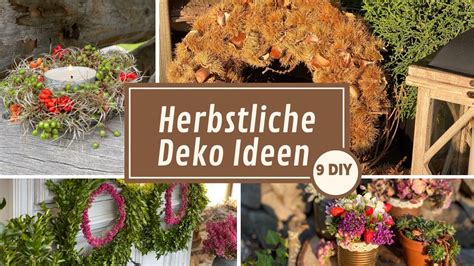 Herbst Deko Herbstliche Deko Ideen DIY Herbstliche Dekoration