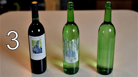 Not Fast Or Easy How To Remove Wine Bottle Labels Steps Youtube