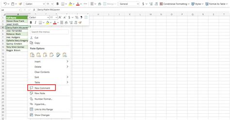 All About Comments In Excel