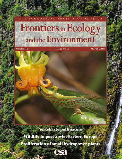 Frontiers In Ecology And The Environment Vol No