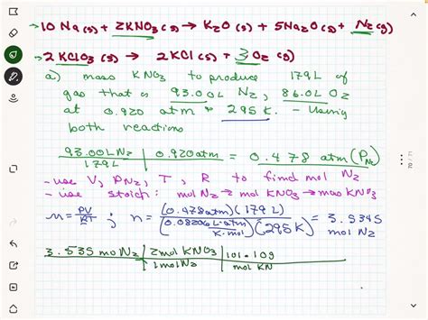 Solved A Number Of Reactions Can Be Used To Generate Common Gases On A Laboratory Scale For